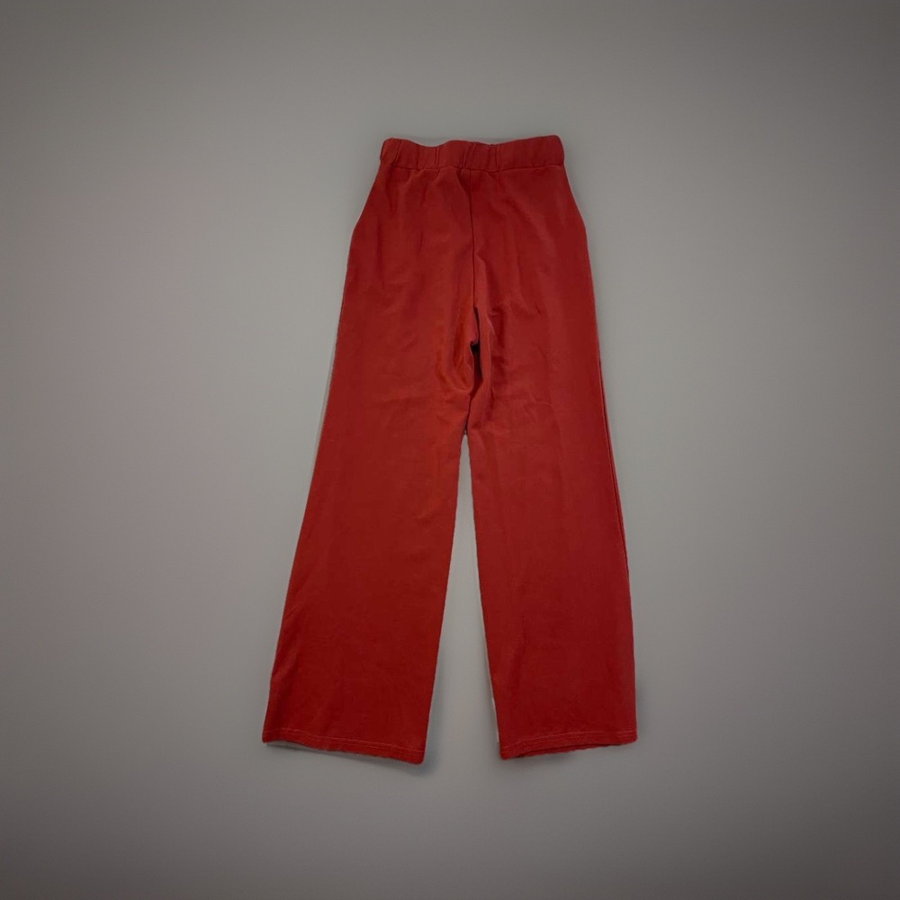 Pants Straight Wide Leg French Terry Stretchy Pull On Small